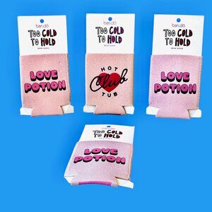Bando Cold Drink Beverage Sleeve * Love Potion + Hot Tub Club * lot of 4 Sleeves